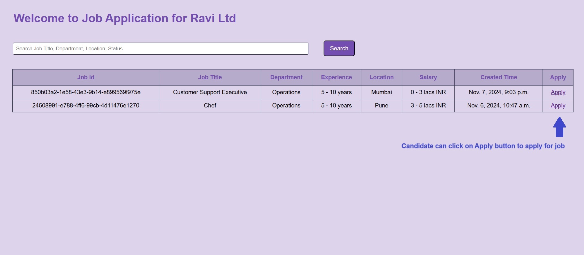 job app