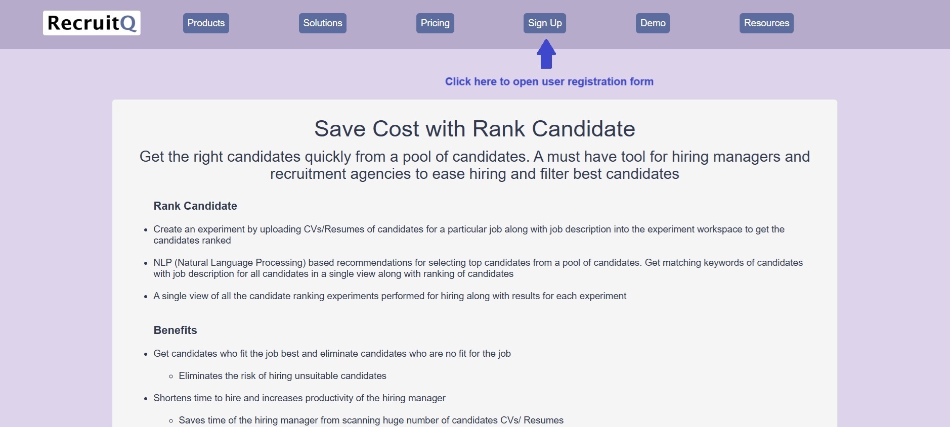 signup